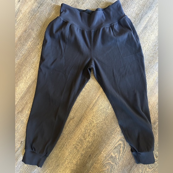 Athleta Salutation Ribbed Jogger Pants in black Size XL - Picture 8 of 16